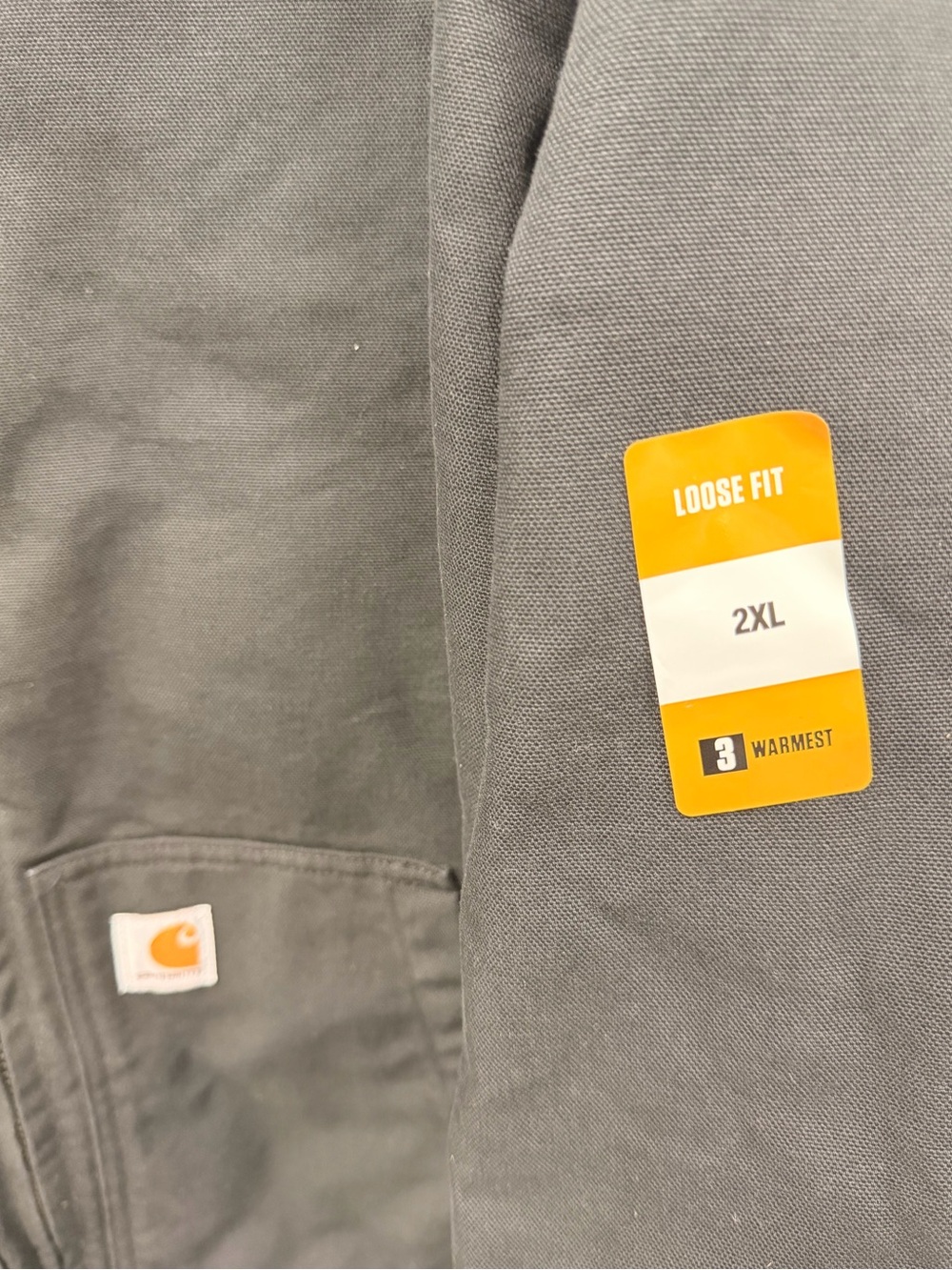 Carhartt J130 Washed Duck Active Jacket Black Large - Picture 3 of 4